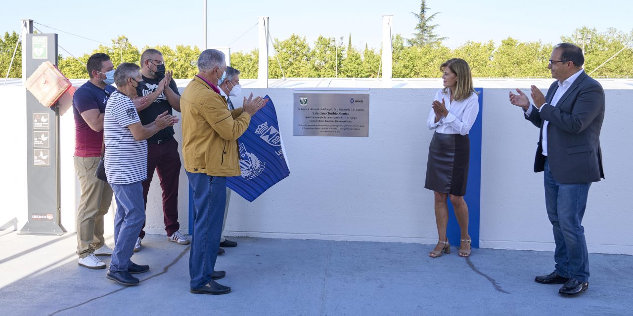 El Ayuntamiento y el C.D. Leganés homenajean a Salusiano Toribio, Hijo Predilecto de la ciudad