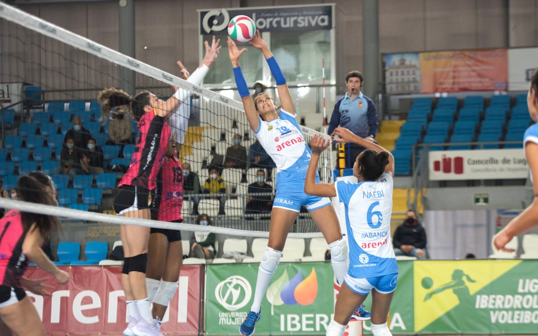 Una reacción sin premio en el Municipal de Lugo para el Voleibol Leganés