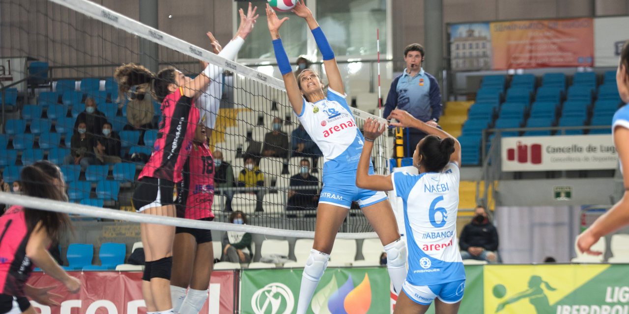 Una reacción sin premio en el Municipal de Lugo para el Voleibol Leganés