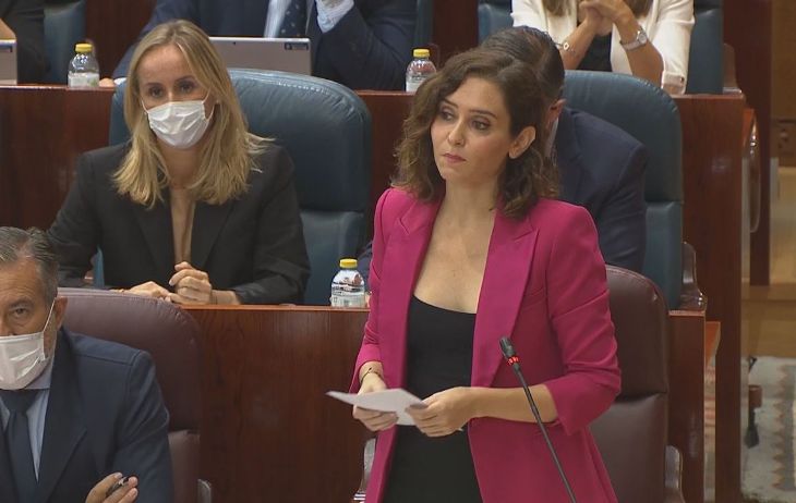 Díaz Ayuso anuncia la presentación del proyecto de Presupuestos de 2022