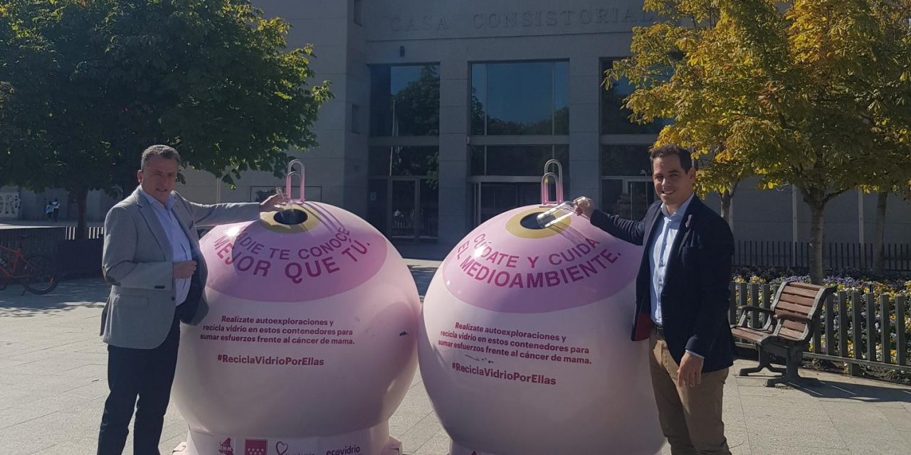 Leganés y Ecovidrio colaboran en «Recicla vidrio por ellas», una campaña contra el cáncer de mama