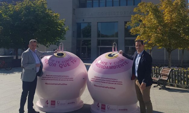Leganés y Ecovidrio colaboran en «Recicla vidrio por ellas», una campaña contra el cáncer de mama