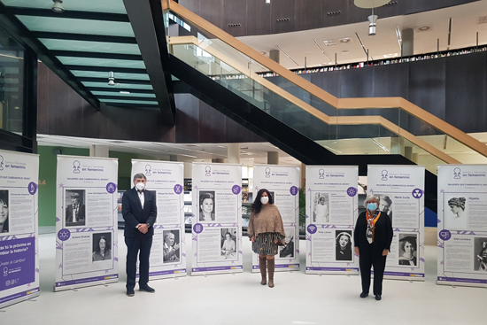 La exposición ‘Mujeres que hicieron historia, y hacen historia en Leganés Tecnológico’, en la Biblioteca Central