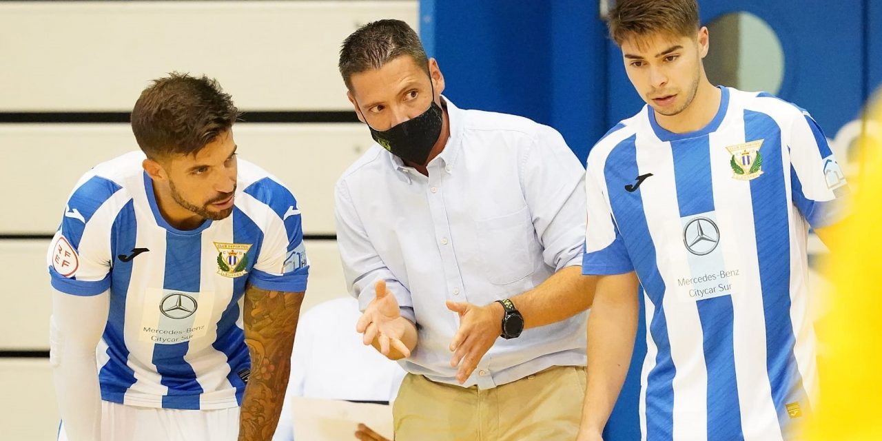 Diego Garcimartín, entrenador del CD Leganés FS: «No cabe otra posibilidad que no sea ganar»
