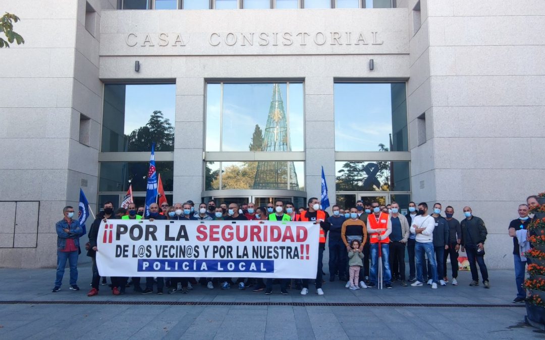 La plantilla de Policía Local de Leganés reclama al alcalde compromiso y que se siente a negociar