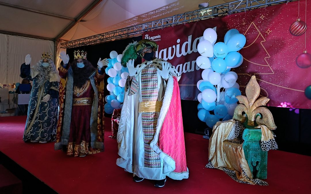 Sus Majestades los Reyes Magos de Oriente visitaron Leganés para recoger las cartas de los más pequeños