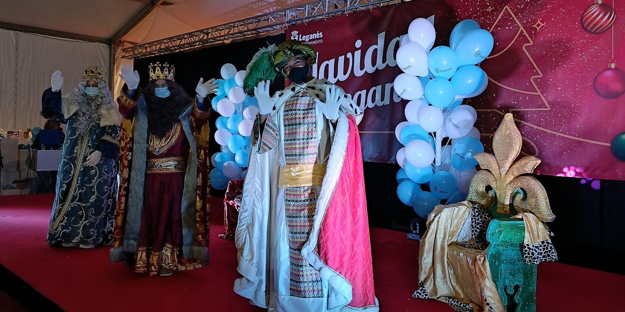 Sus Majestades los Reyes Magos de Oriente visitaron Leganés para recoger las cartas de los más pequeños