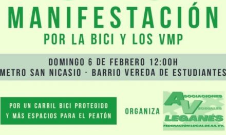 Manifestación por una movilidad sostenible y un carril bici protegido
