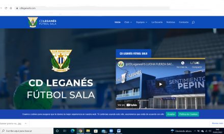 El C.D. Leganés Fútbol Sala estrena página web