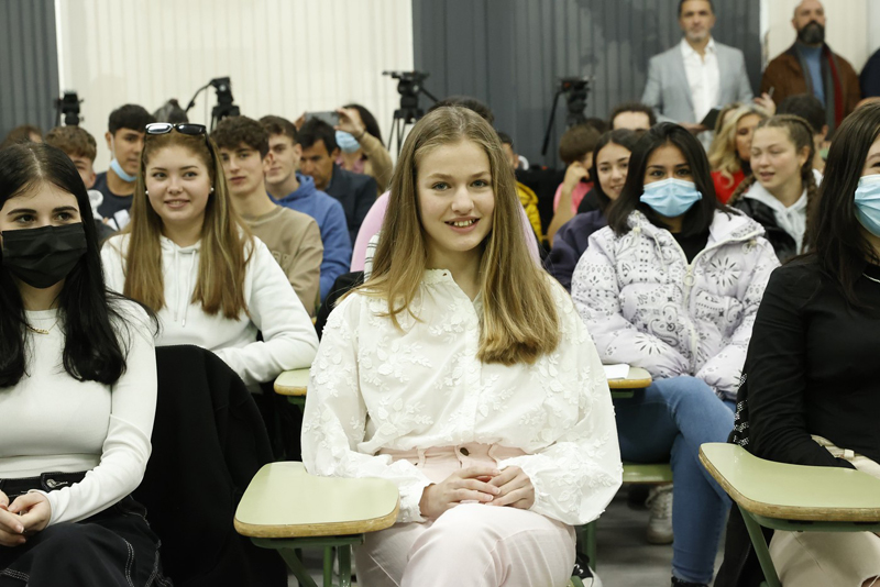 La Princesa Leonor visita un instituto de Leganés para asistir a unas jornadas sobre ciberseguridad