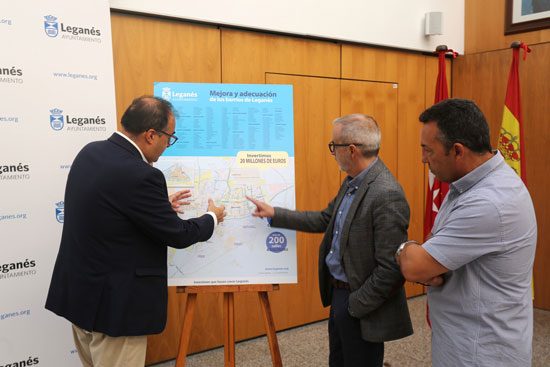 Arranca la segunda fase del Plan de Mejora y Adecuación de Barrios de Leganés con un gasto de 20 millones de euros