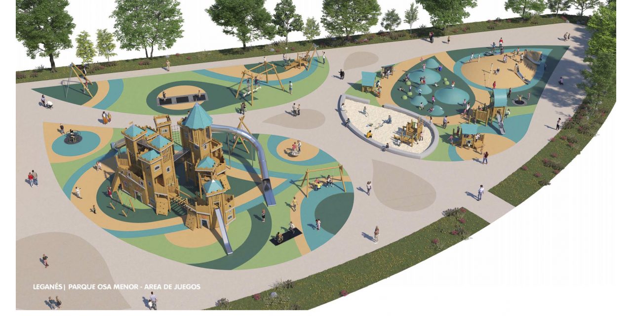 Arrancan los trabajos para la creación de una gran zona de recreo y áreas infantiles en la Calle Osa Menor de Leganés