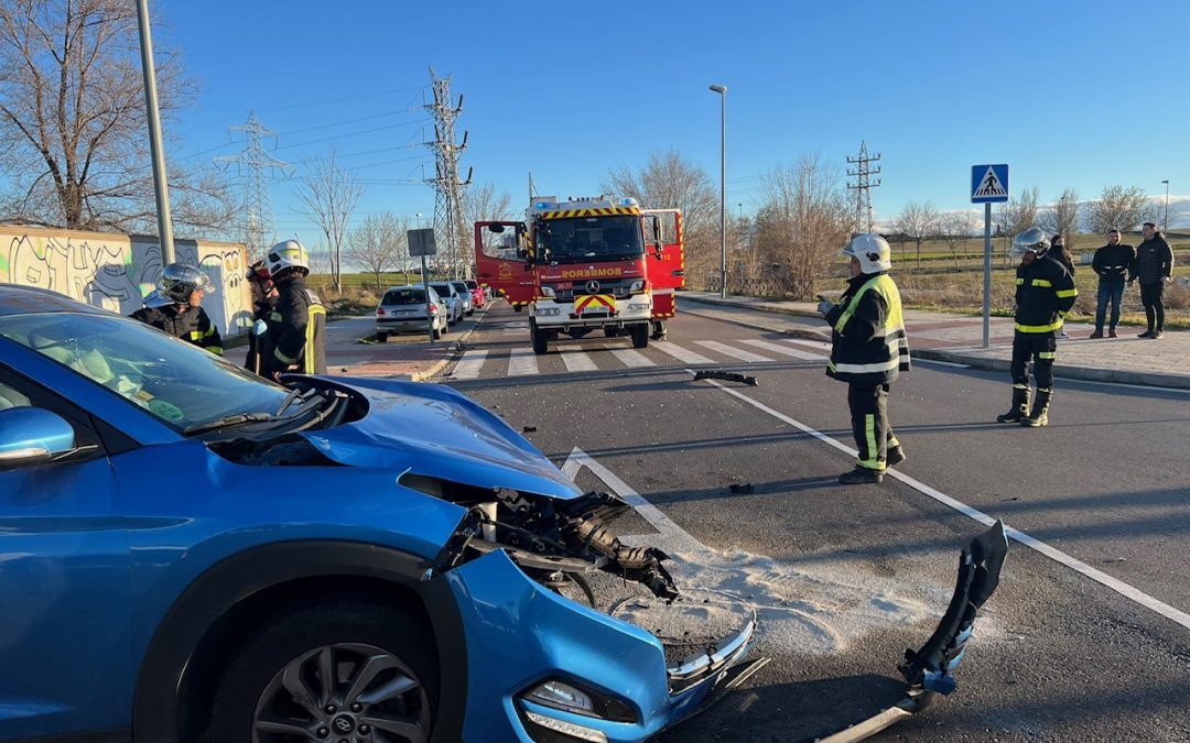 Cinco heridos, uno de ellos grave, en un accidente de tráfico registrado en Leganés
