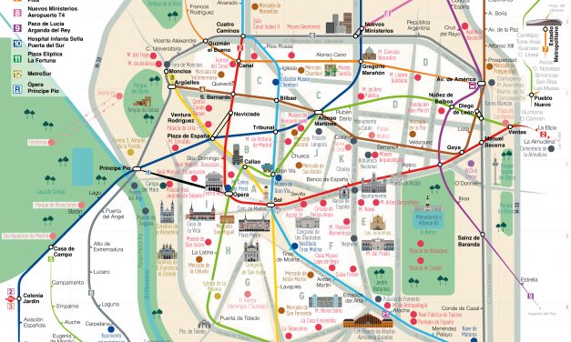 La Comunidad de Madrid presenta el nuevo plano turístico de Metro con más de 100 puntos de interés