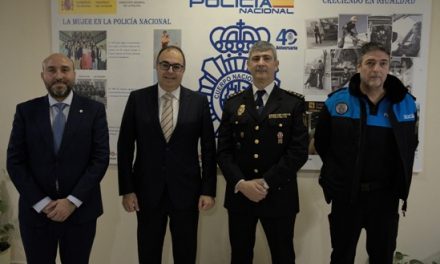 El alcalde de Leganés recibe al nuevo comisario de Policía Nacional