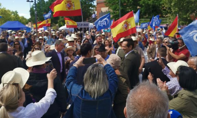 Feijoó y Ayuso acompañan a Antonio José Mesa en un multitudinario acto de campaña en Getafe