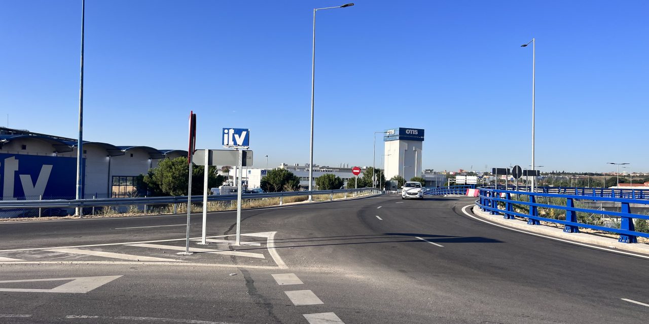 Abre al tráfico la nueva rotonda elevada para mejorar el acceso a Leganés Tecnológico