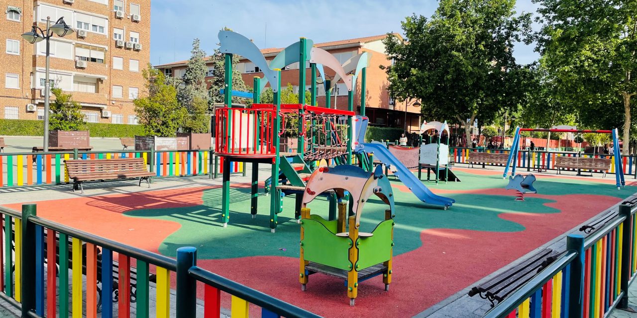 Valoriza renueva el pavimento de 73 áreas infantiles y circuitos biosaludables de Leganés