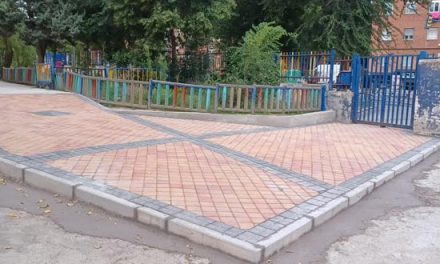 Renovadas las aceras y los accesos del colegio Concepción Arenal de Leganés
