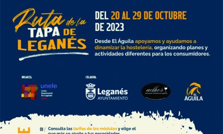 Más de 40 establecimientos se suman a la Ruta de la Tapa de Leganés, que se celebra entre el 20 y el 29 de octubre