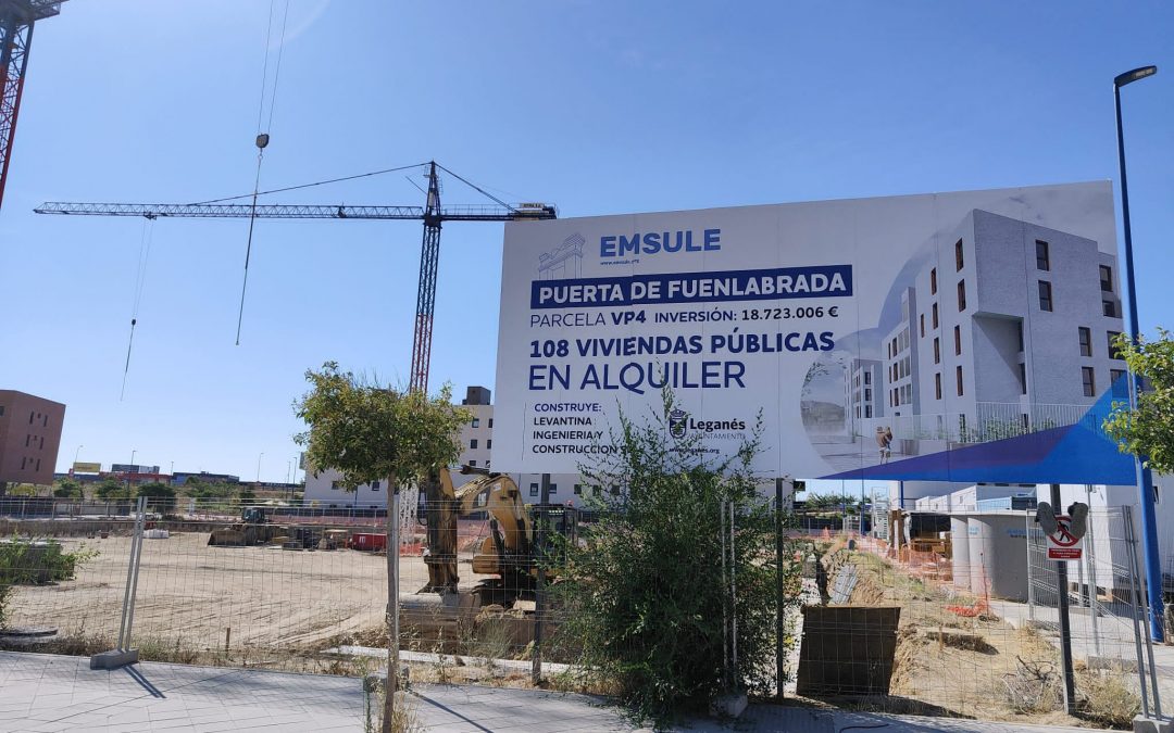El Ayuntamiento de Leganés inicia el desbloqueo de la financiación de la promoción de vivienda de EMSULE