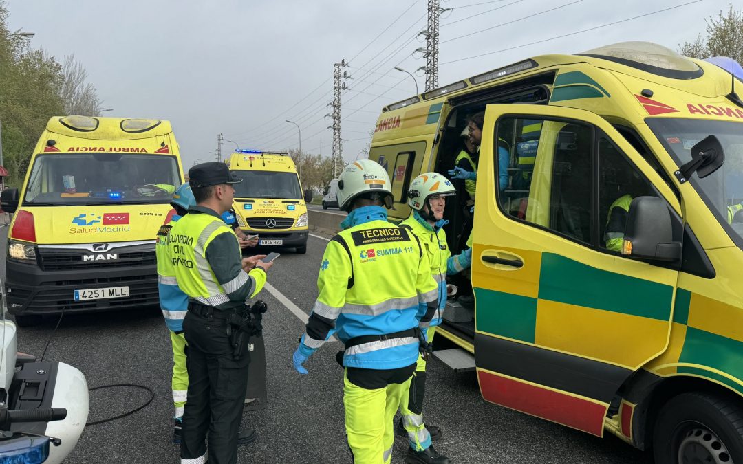 Tragedia en Leganés: Tres fallecidos y dos heridos graves en un accidente múltiple en la M-406