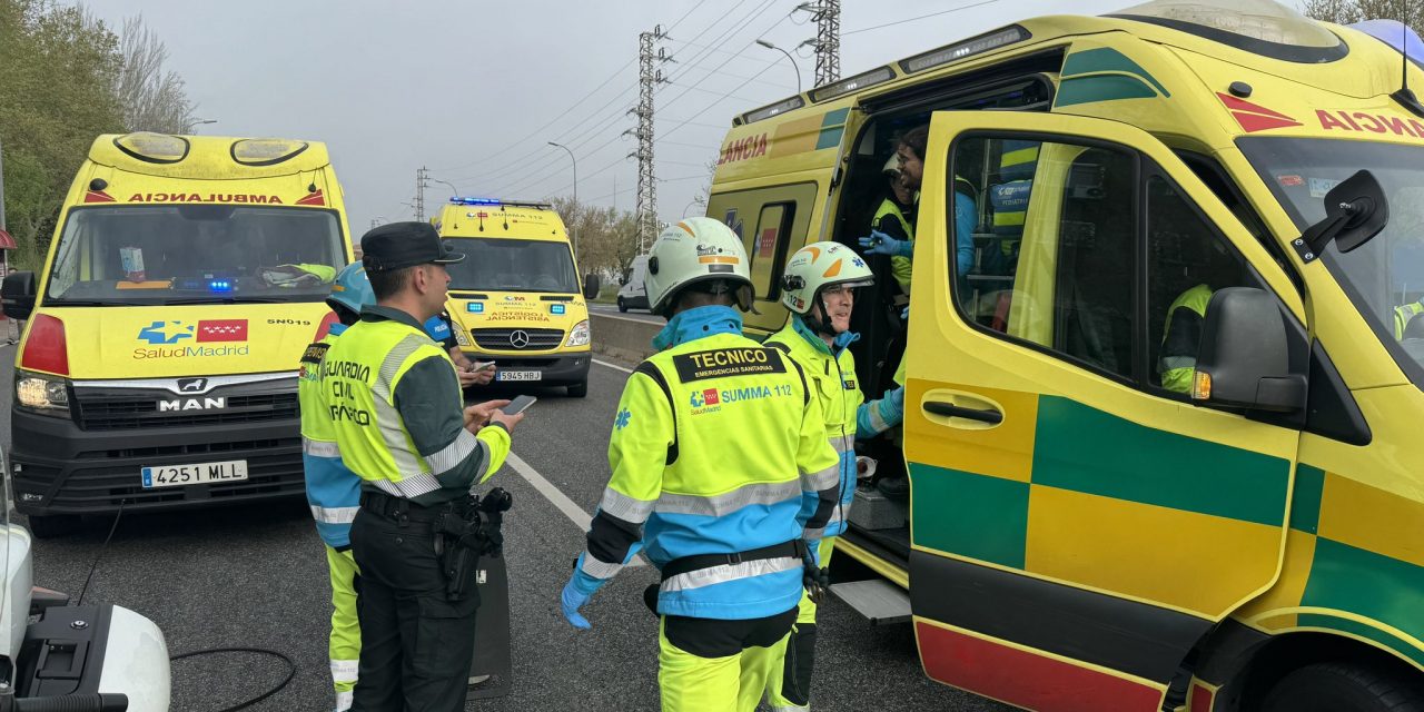 Tragedia en Leganés: Tres fallecidos y dos heridos graves en un accidente múltiple en la M-406