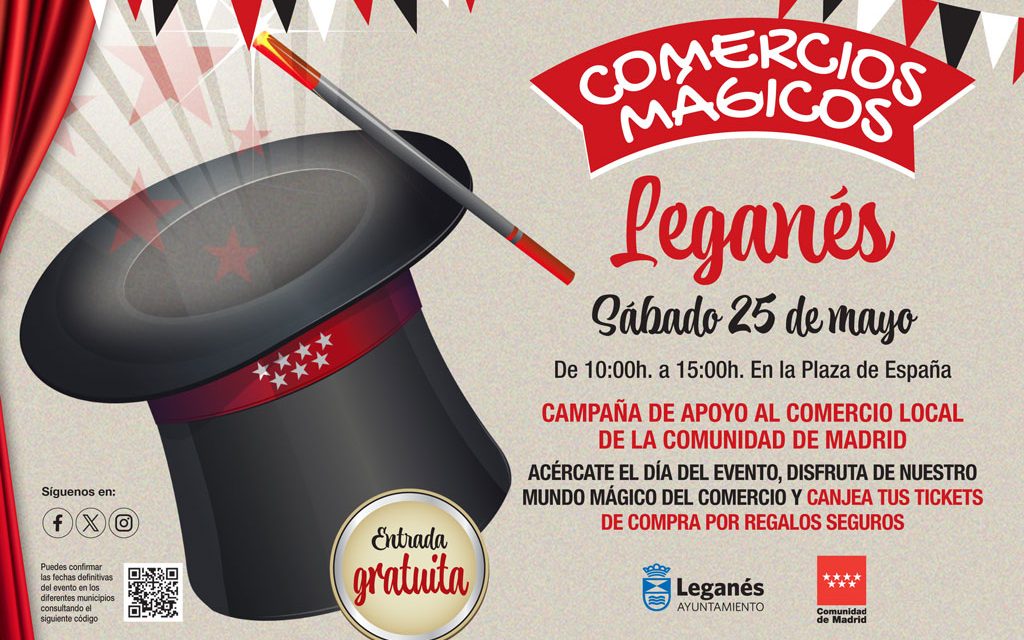 Más de 300 comercios de Leganés participarán este sábado en la campaña ‘Comercios Mágicos’