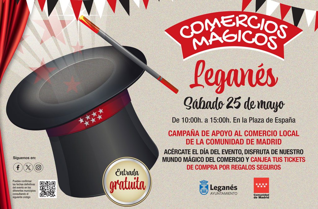 Más de 300 comercios de Leganés participarán este sábado en la campaña ‘Comercios Mágicos’