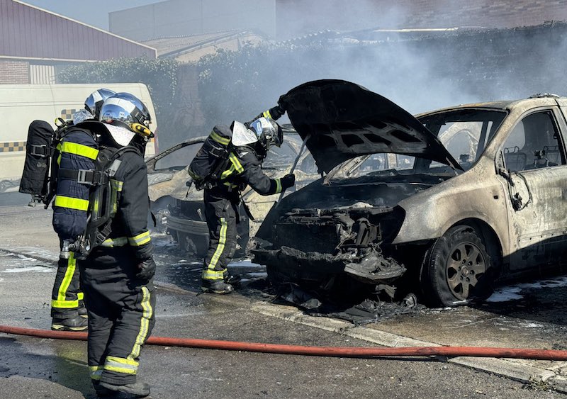 Incendio en infravivienda de Leganés deja cuatro heridos, uno con quemaduras de segundo grado