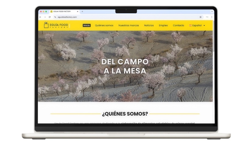 Eguía Food Factory lanza su nueva web y consolida su expansión en el mercado alimentario