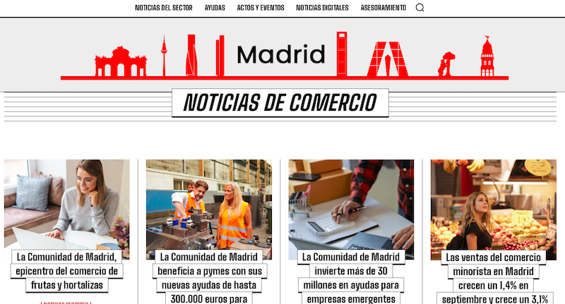 Madrid refuerza el comercio local con la plataforma Comercio Digital Madrid
