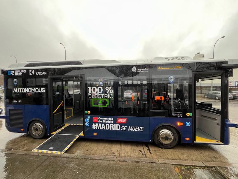 Leganés prueba su primer autobús sin conductor en un proyecto pionero