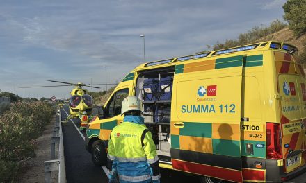 Un hombre resulta herido grave tras ser atropellado por una furgoneta en la R-5 a su paso por Leganés