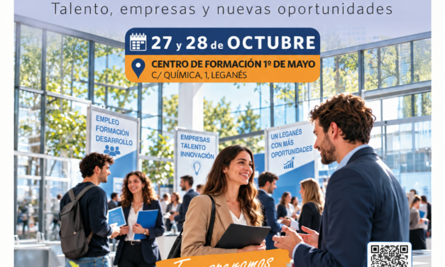 Llega una nueva Feria de Empleo de Leganés, con 50 empresas con stands para conectar con vecinos que buscan oportunidades laborales